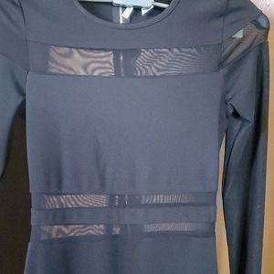 Black long sleeve Midi